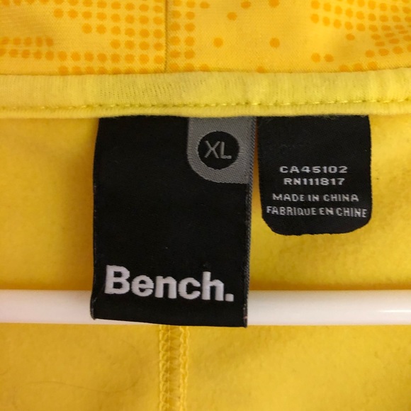 Yellow BENCH Zip up hoodie - Picture 3 of 3